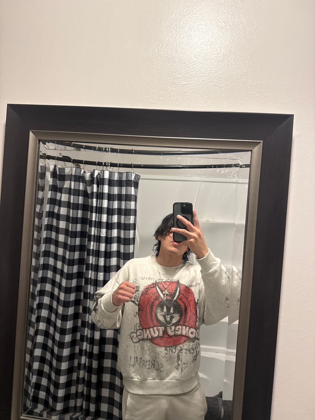 Customer photo review of 5256 - Looney Tunes Graffiti Crewnecks