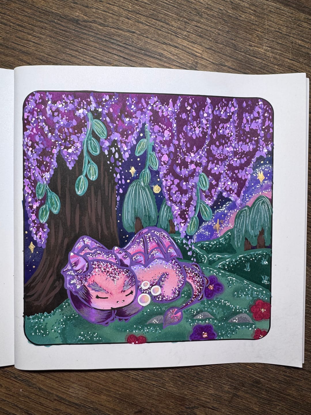 Customer photo review of Ohuhu Honolulu 168 Colors Dual Tips Alcohol Art Markers (New Color Codes)
