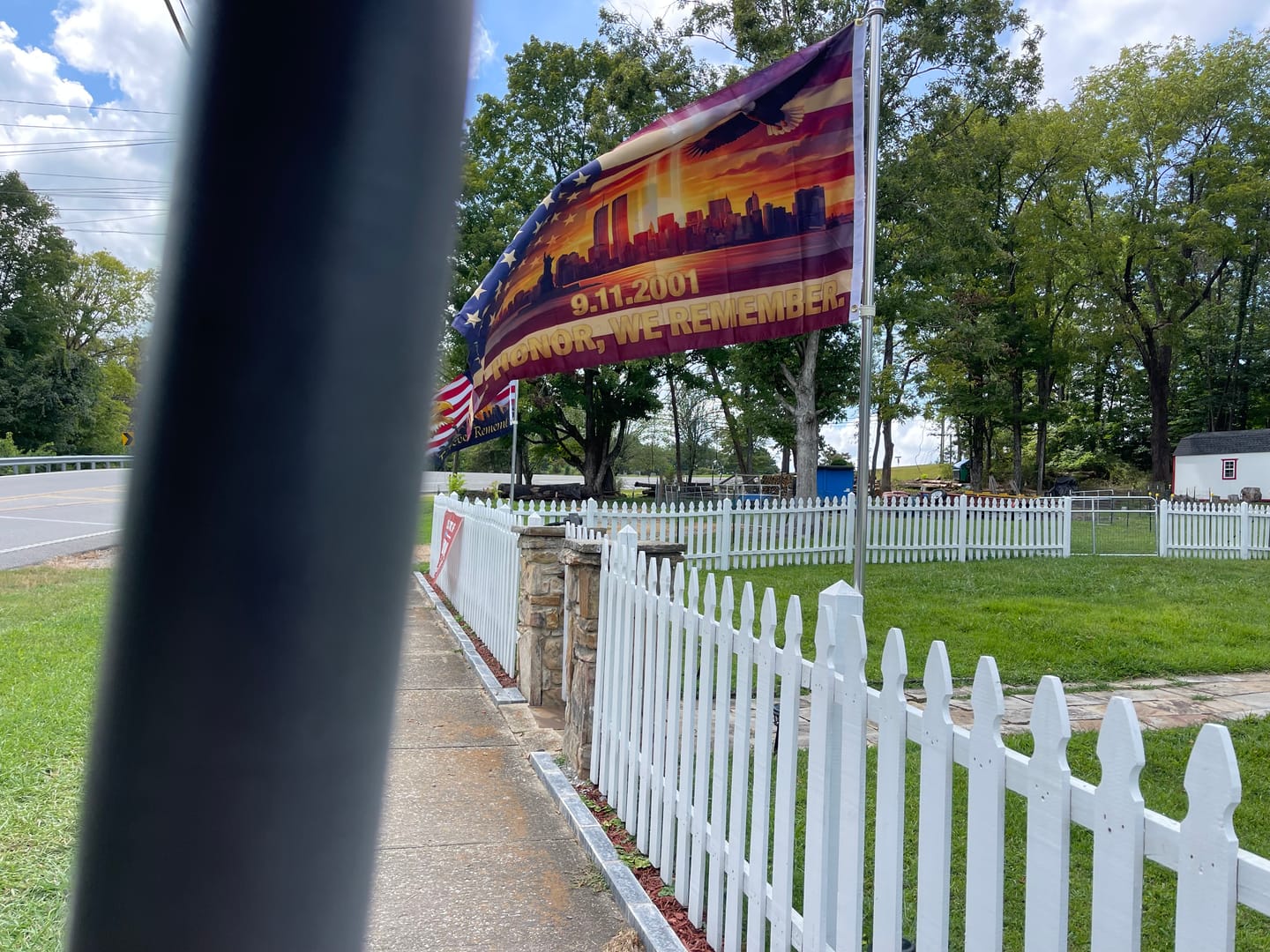 Customer photo review of 9.11.2001 We Honor We Remember Flag — 25th Anniversary Tribute