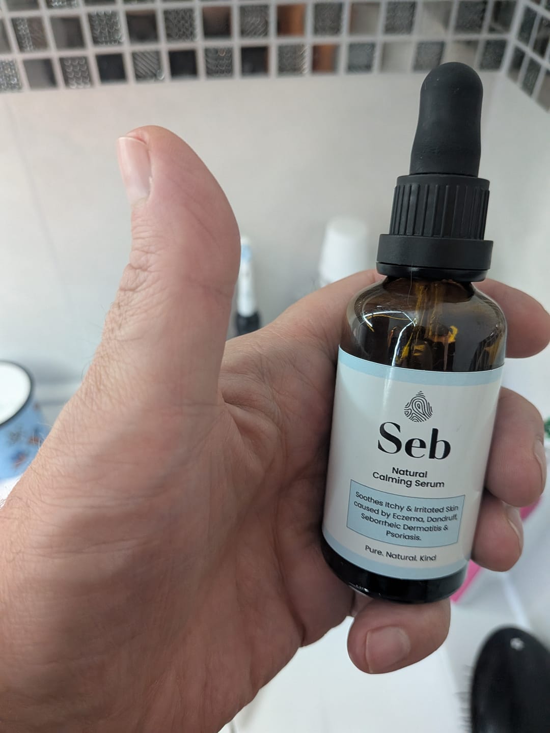 Customer photo review of Seb Natural Calming Serum