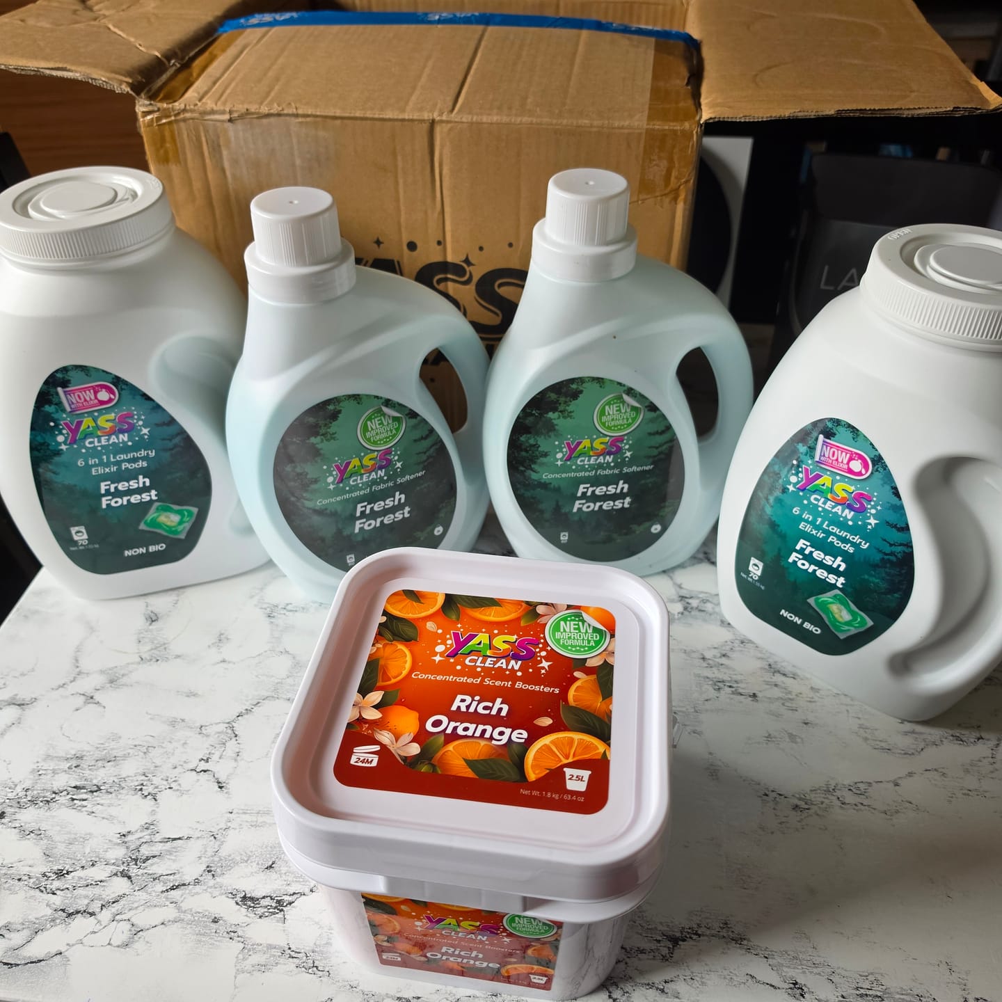 Customer photo review of Laundry Elixir Pods
