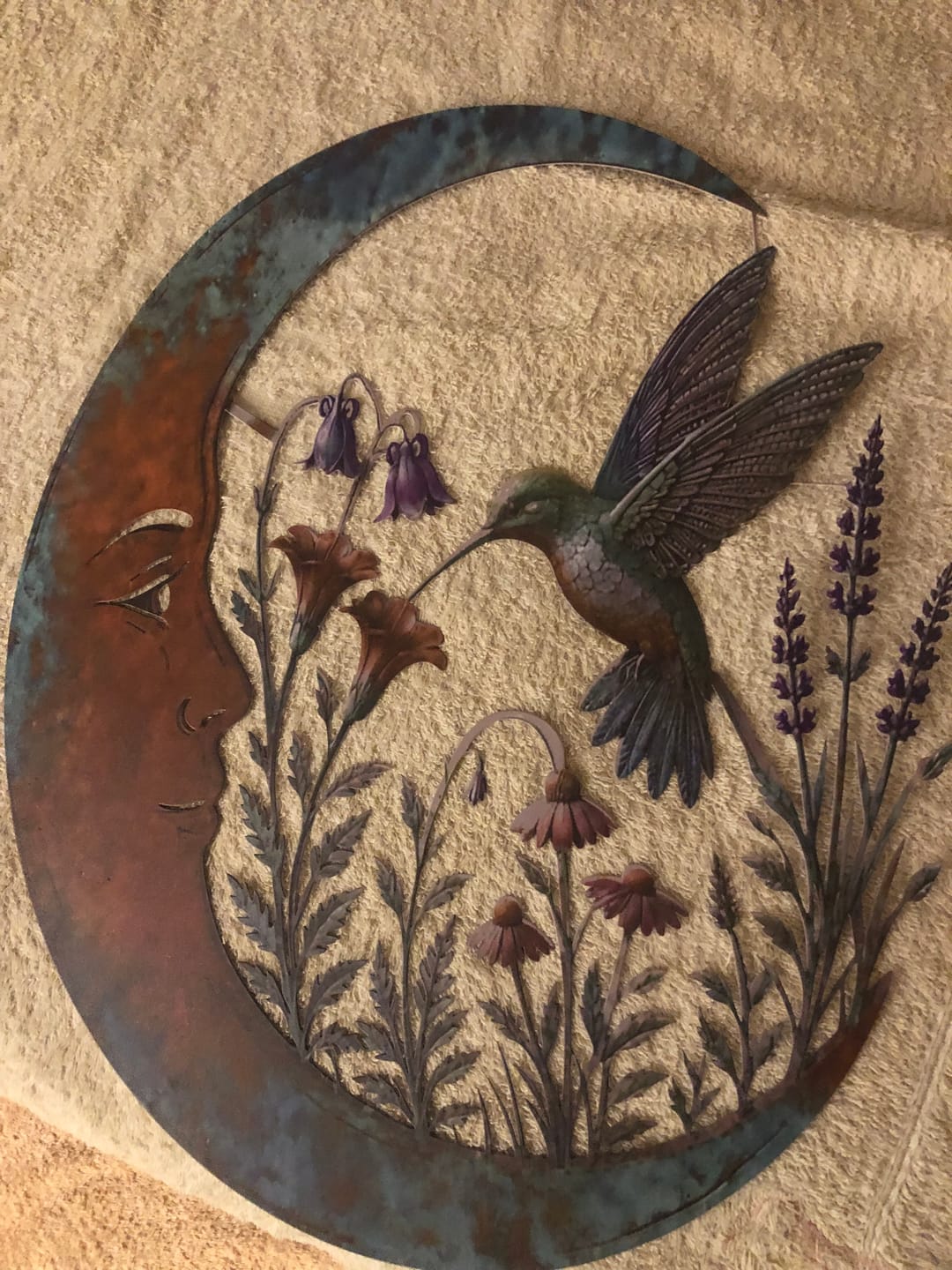 Customer photo review of Dragonfly Moon Wall Decor