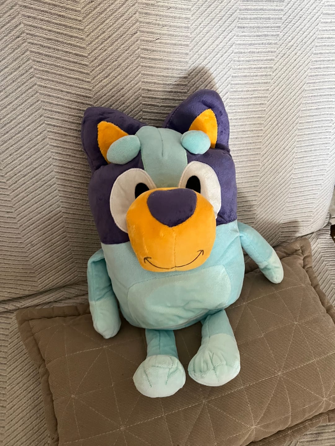 Customer photo review of Breathing Bluy Plush for Better Sleep