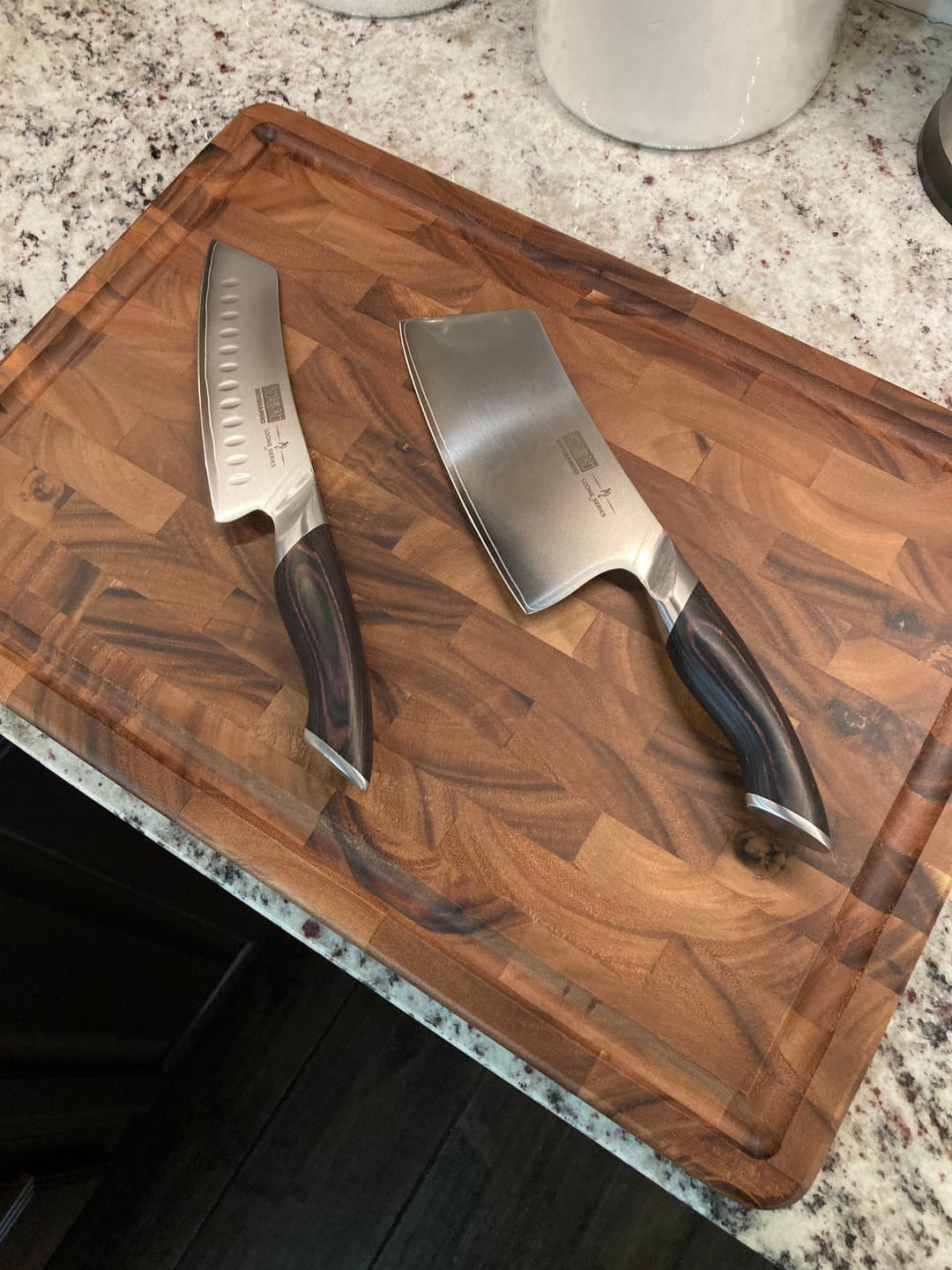 Customer photo review of 7" Cleaver, Japanese Steel Knife
