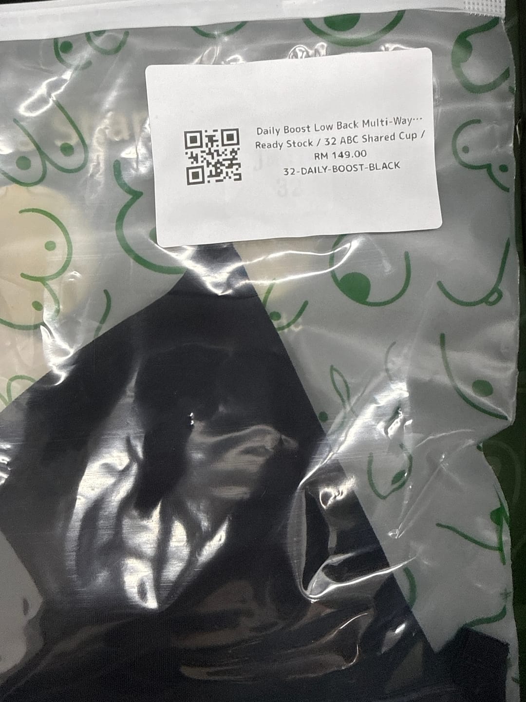 Customer photo review of Daily Lite Low Back Multi-way Bra In Black