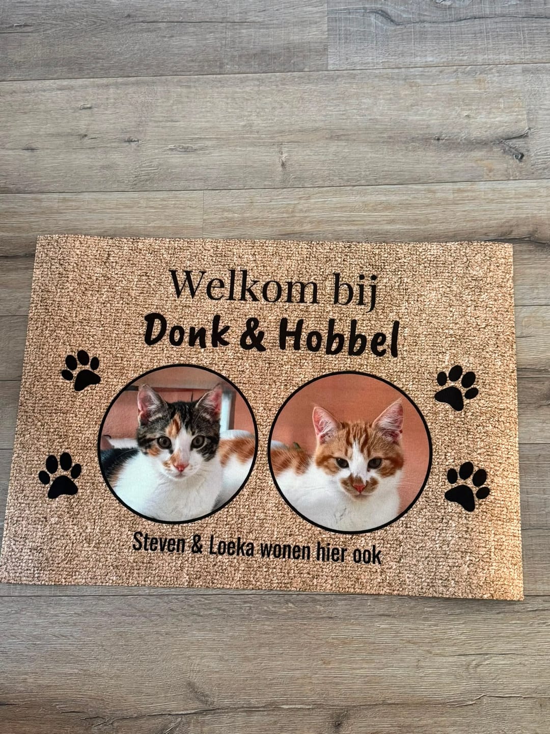 Customer photo review of Eigen foto - Gepersonaliseerde huisdier deurmat
