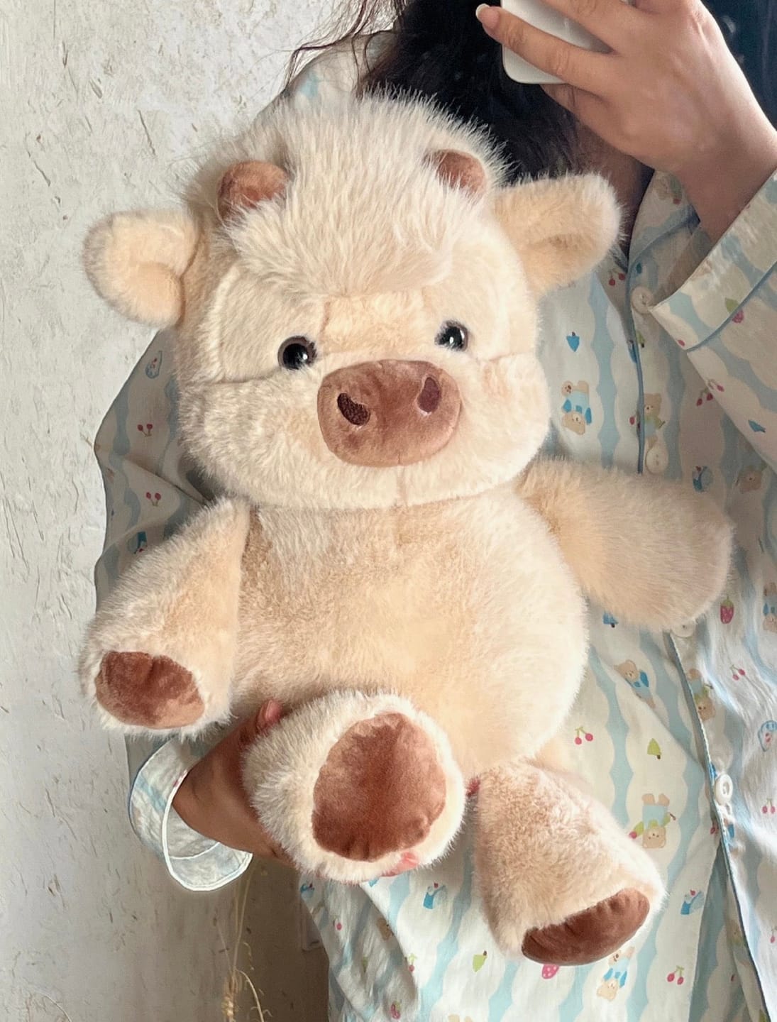 Customer photo review of Salla-Gör Hareketli Peluş - Beyaz İnek