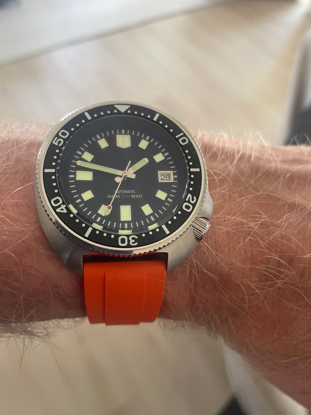 Customer photo review of Ridge Rubber - Orange