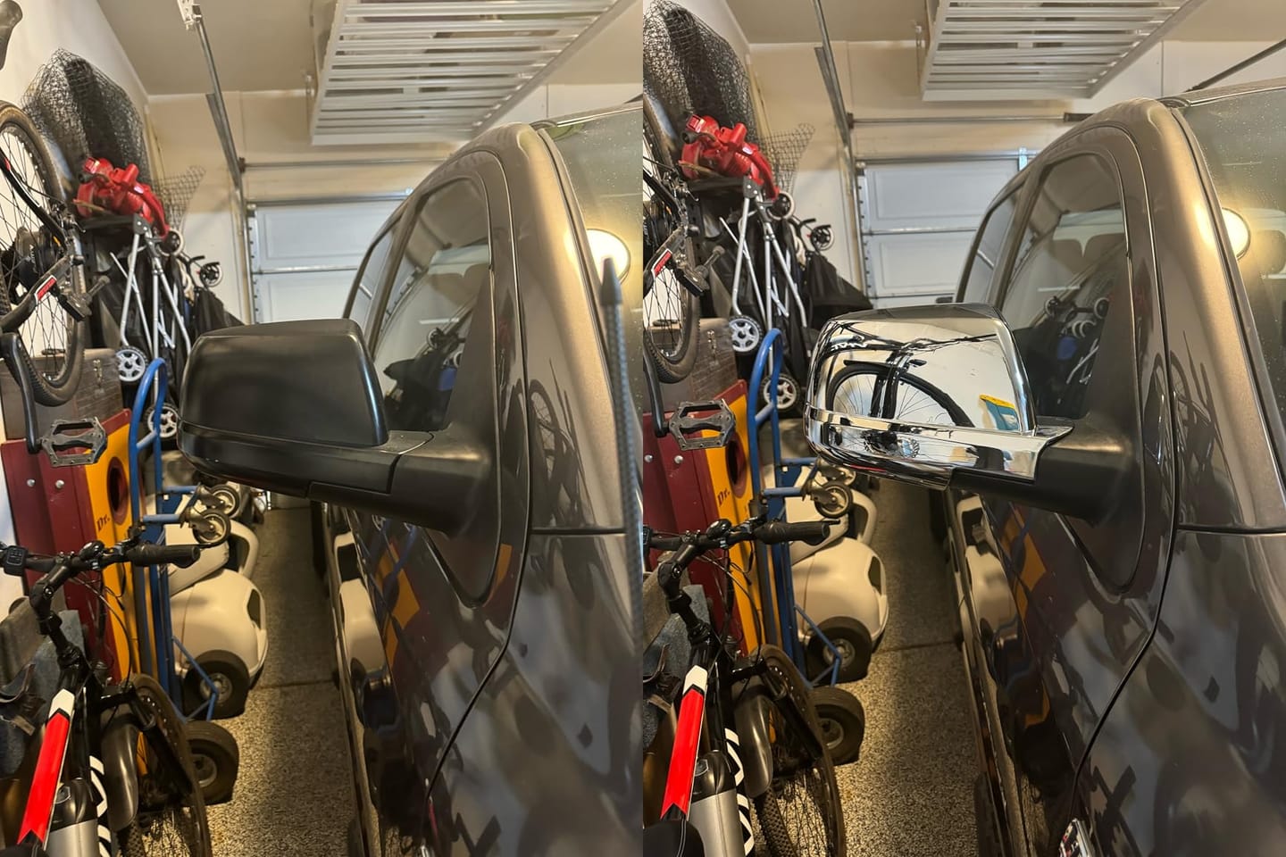 Customer photo review of Toyota Tundra Chrome Mirror Covers Replacement for 2007-2021 Models