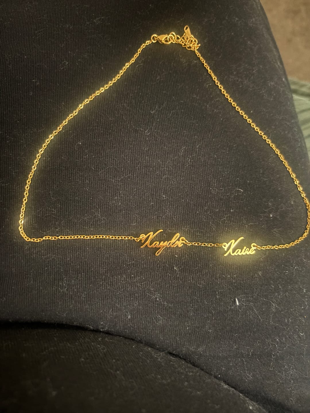 Customer photo review of Multi Name Necklace