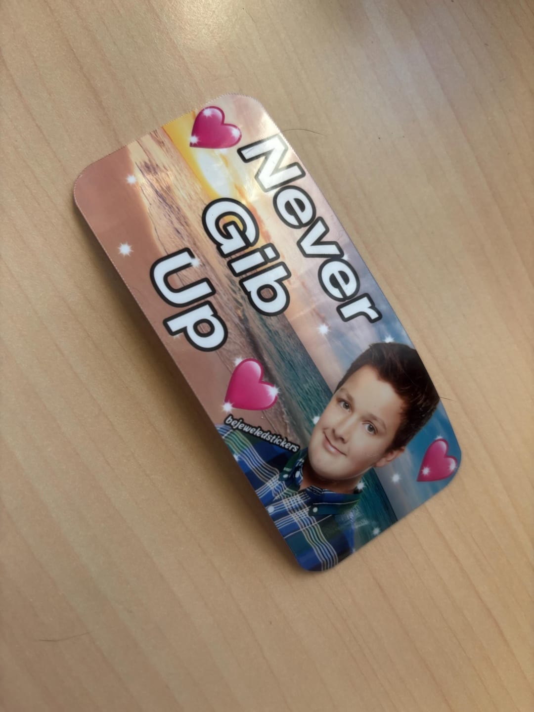 Customer photo review of Never Gib Up