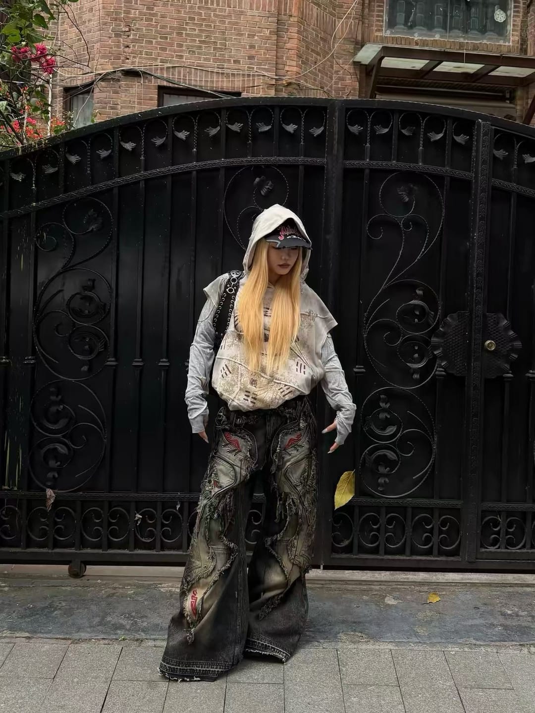 Customer photo review of Wasteland Deconstructed Raw-Edge Distressed Jeans