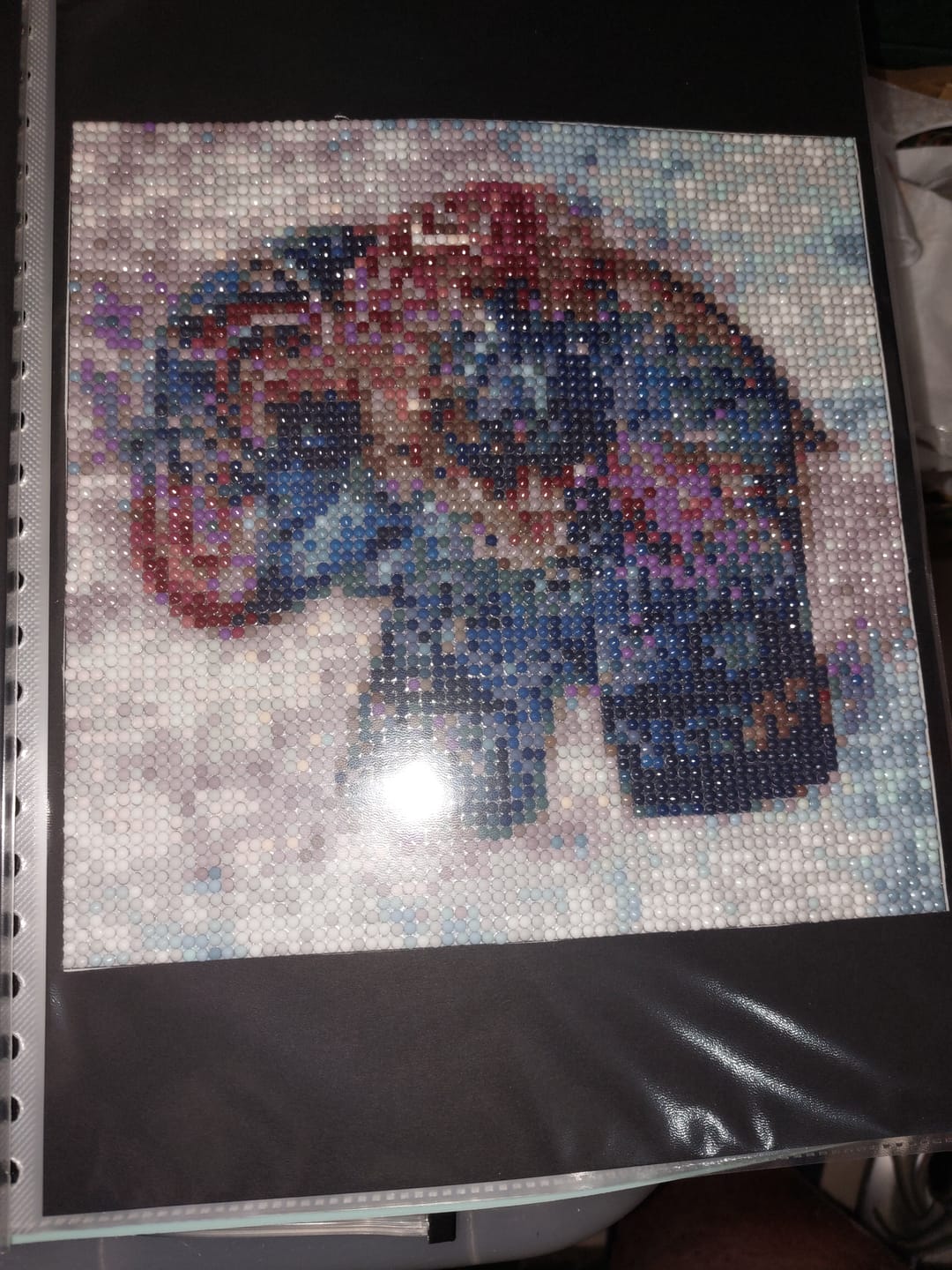 Customer photo review of Full Drill - 5D DIY Diamond Painting Kits Colorful Elephant Baby