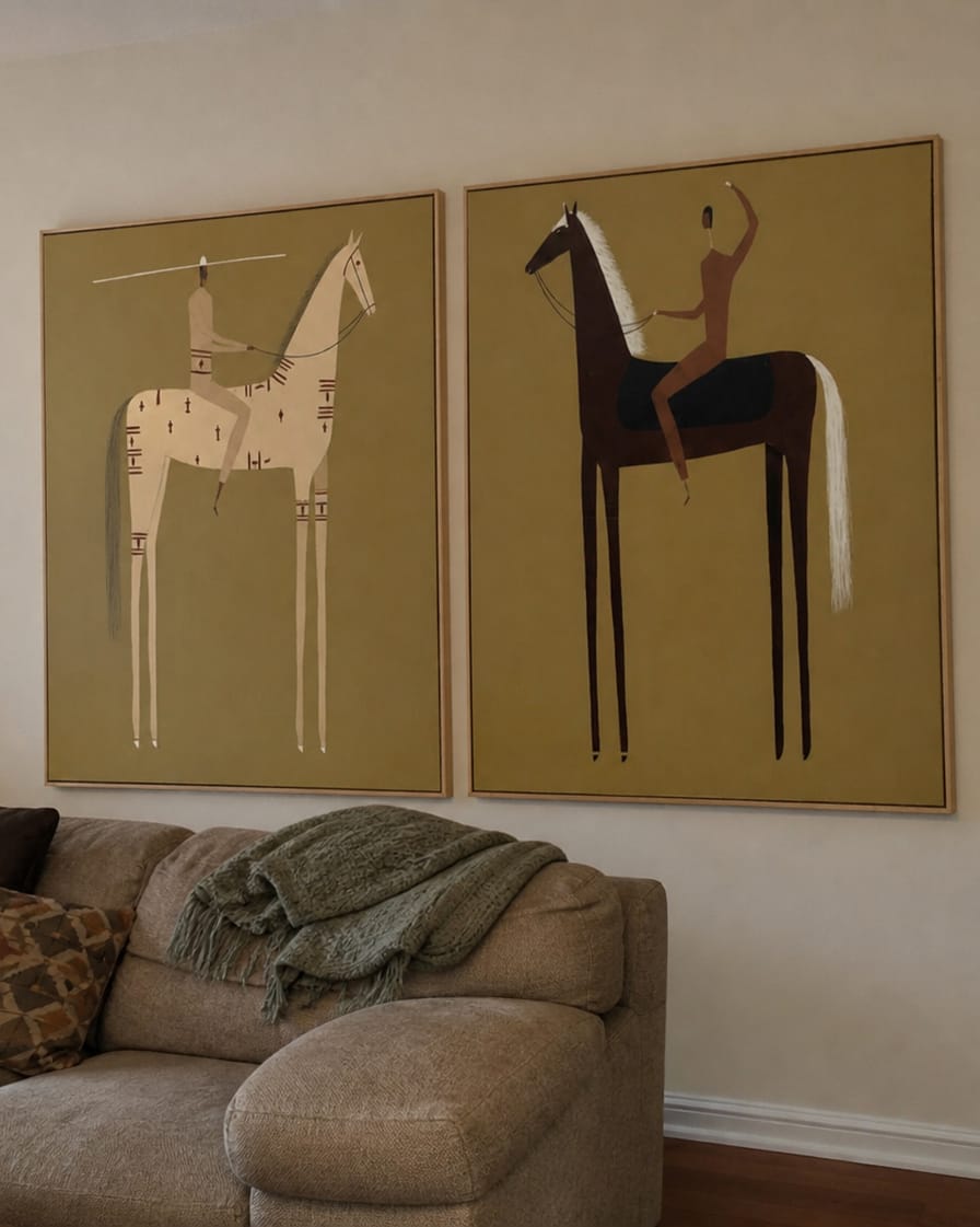 Customer photo review of Vintage Americana Art｜Plains Nomad Duo