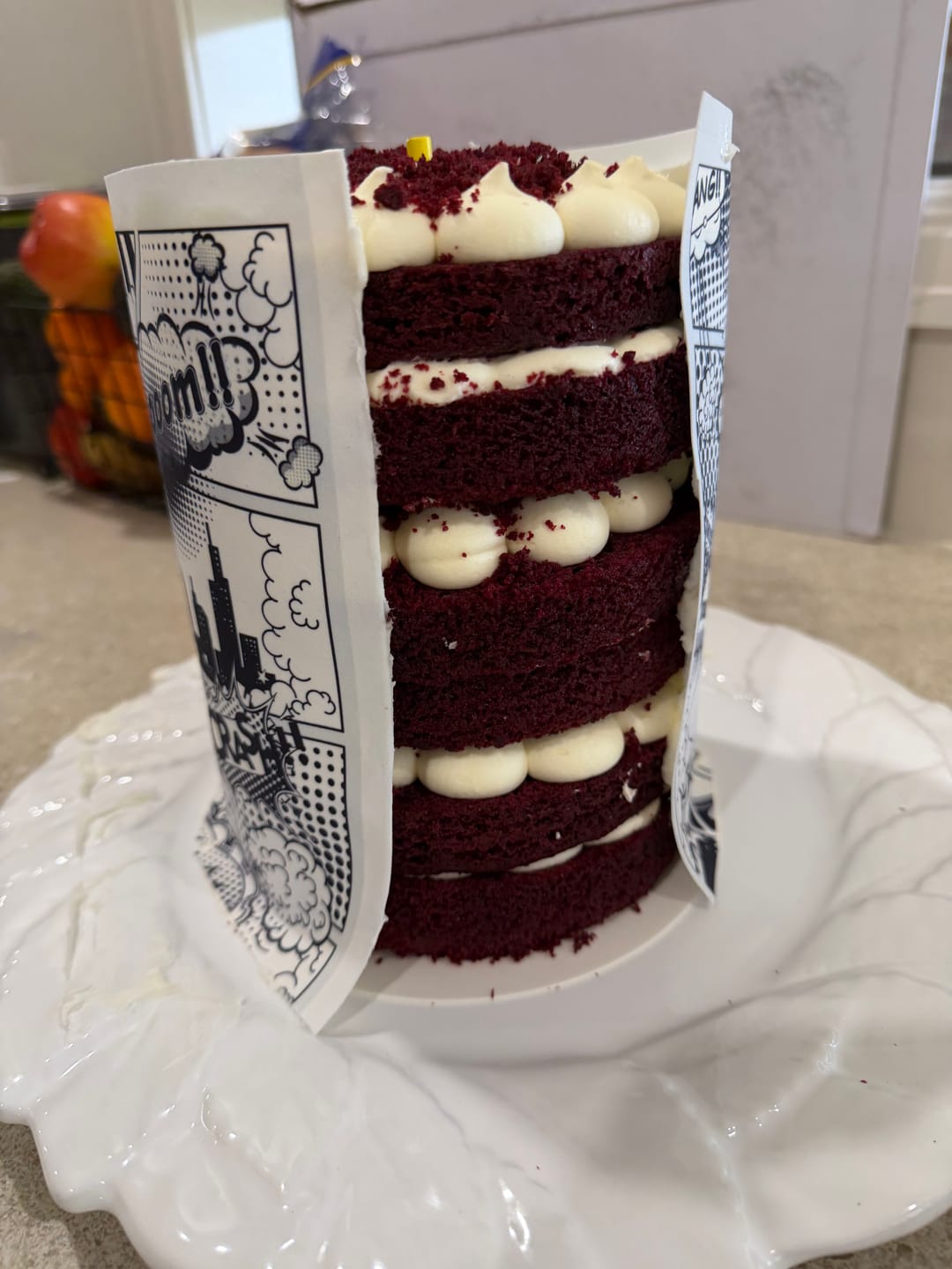 Customer photo review of Superhero Marvel Avengers - Edible Icing Cake Wrap