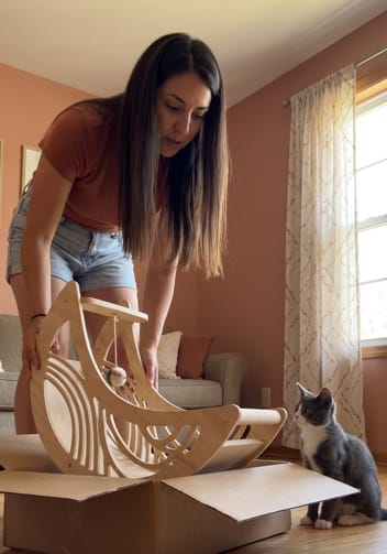 Customer photo review of SleepCat - Cama para gatos