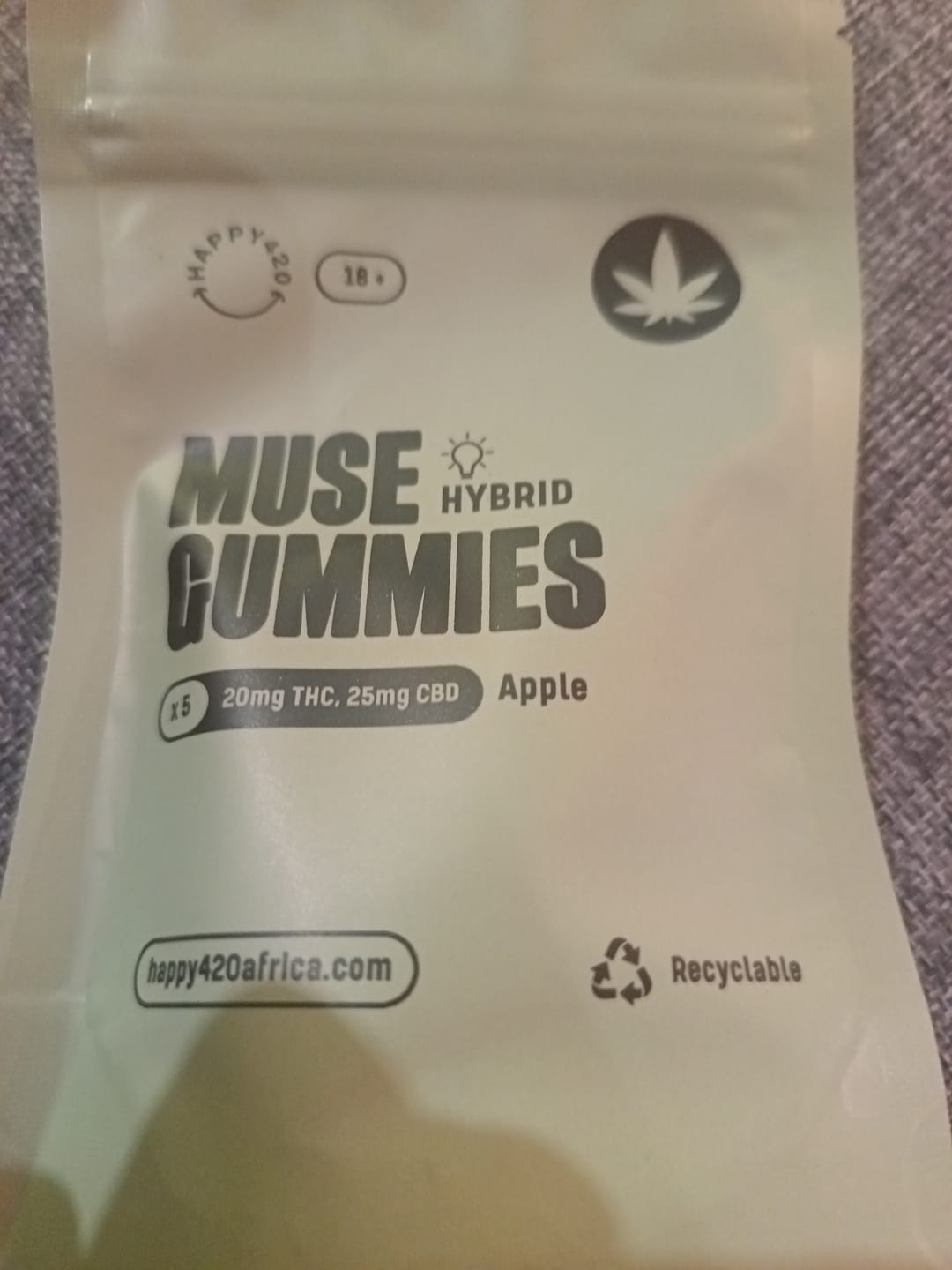 Customer photo review of THC Muse Gummies - Apple