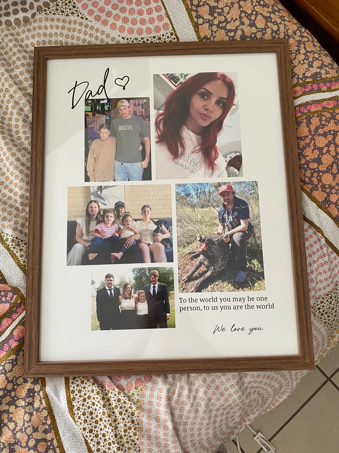 Customer photo review of Mosaic Dad - 5 Picture Poster