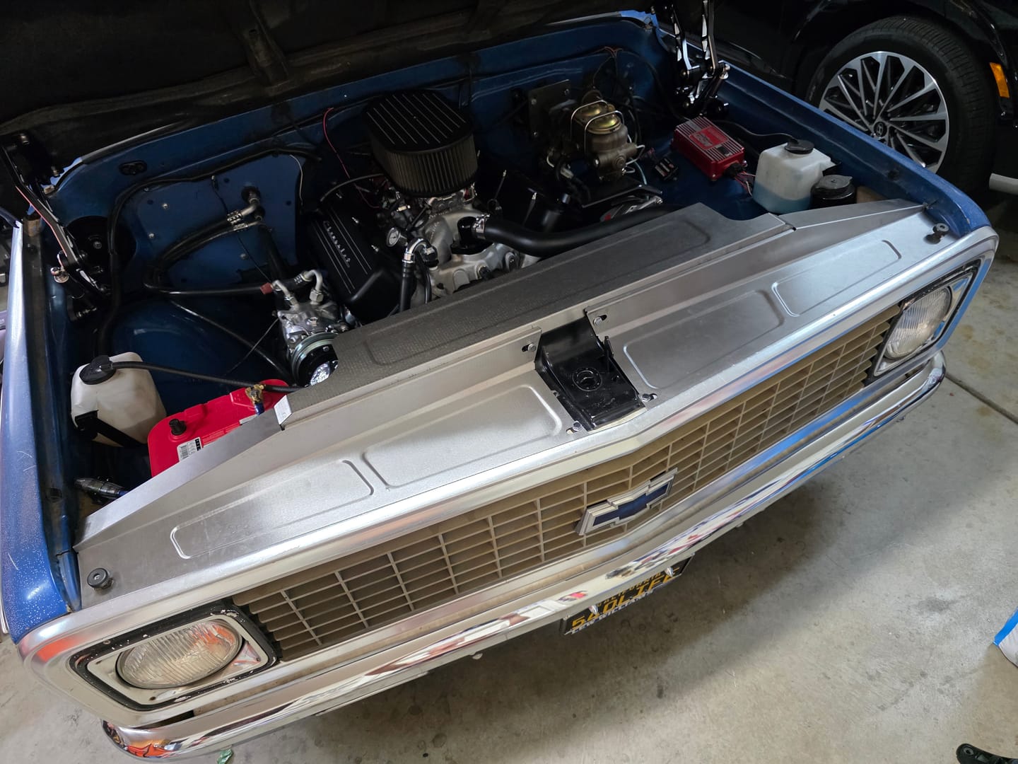 Customer photo review of 1969-72 Chevy C10 Core Support Filler Panel Kit (3 Piece)-Double Bead Roll