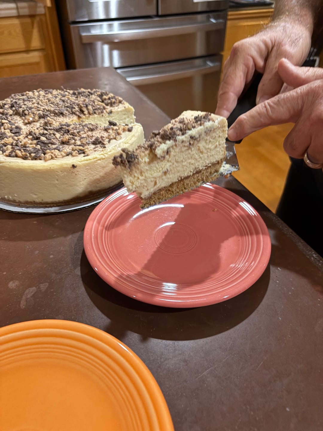 Customer photo review of Salted Caramel Cheesecake