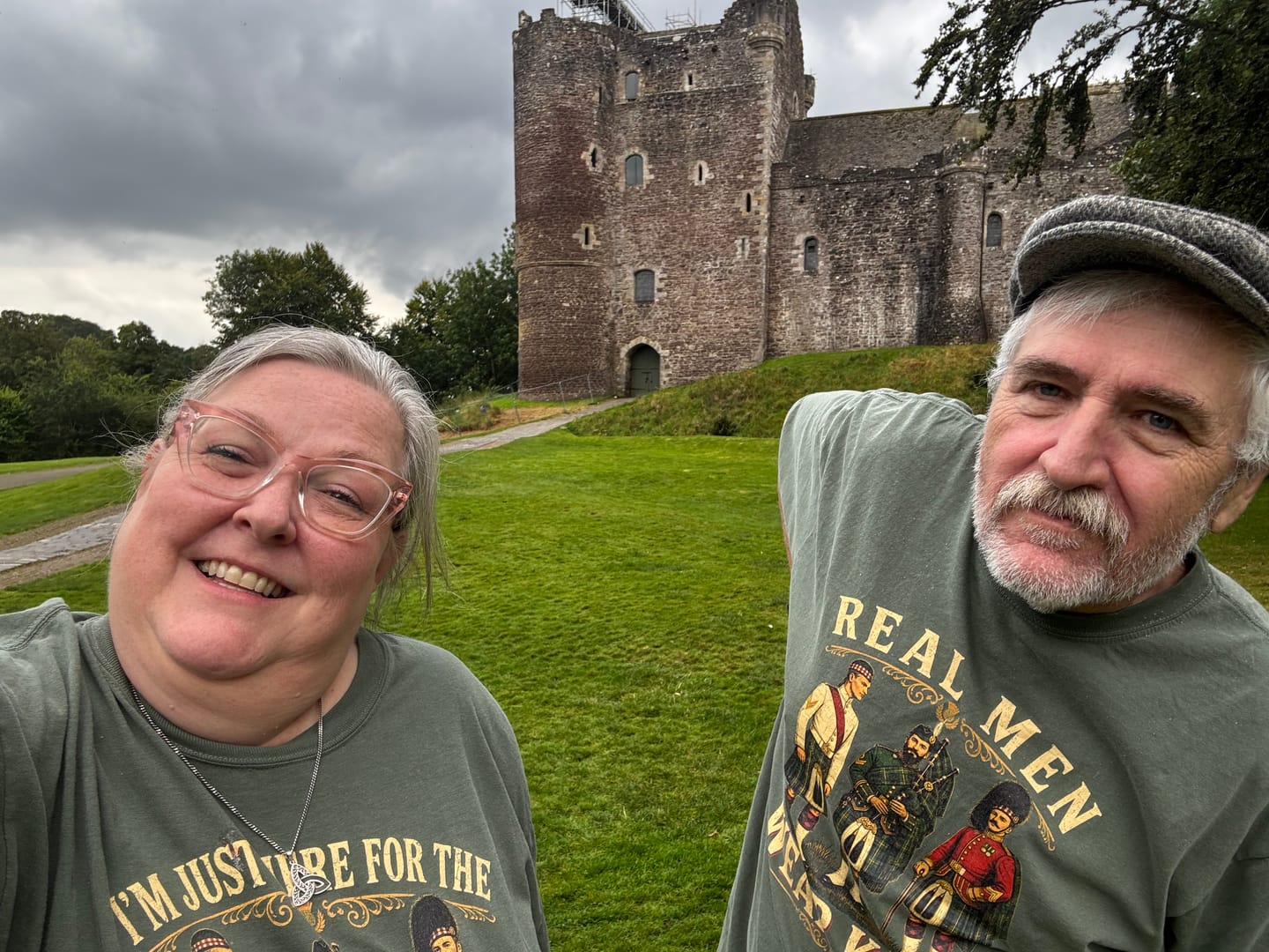 Customer photo review of Men In Kilts Trio T-Shirt