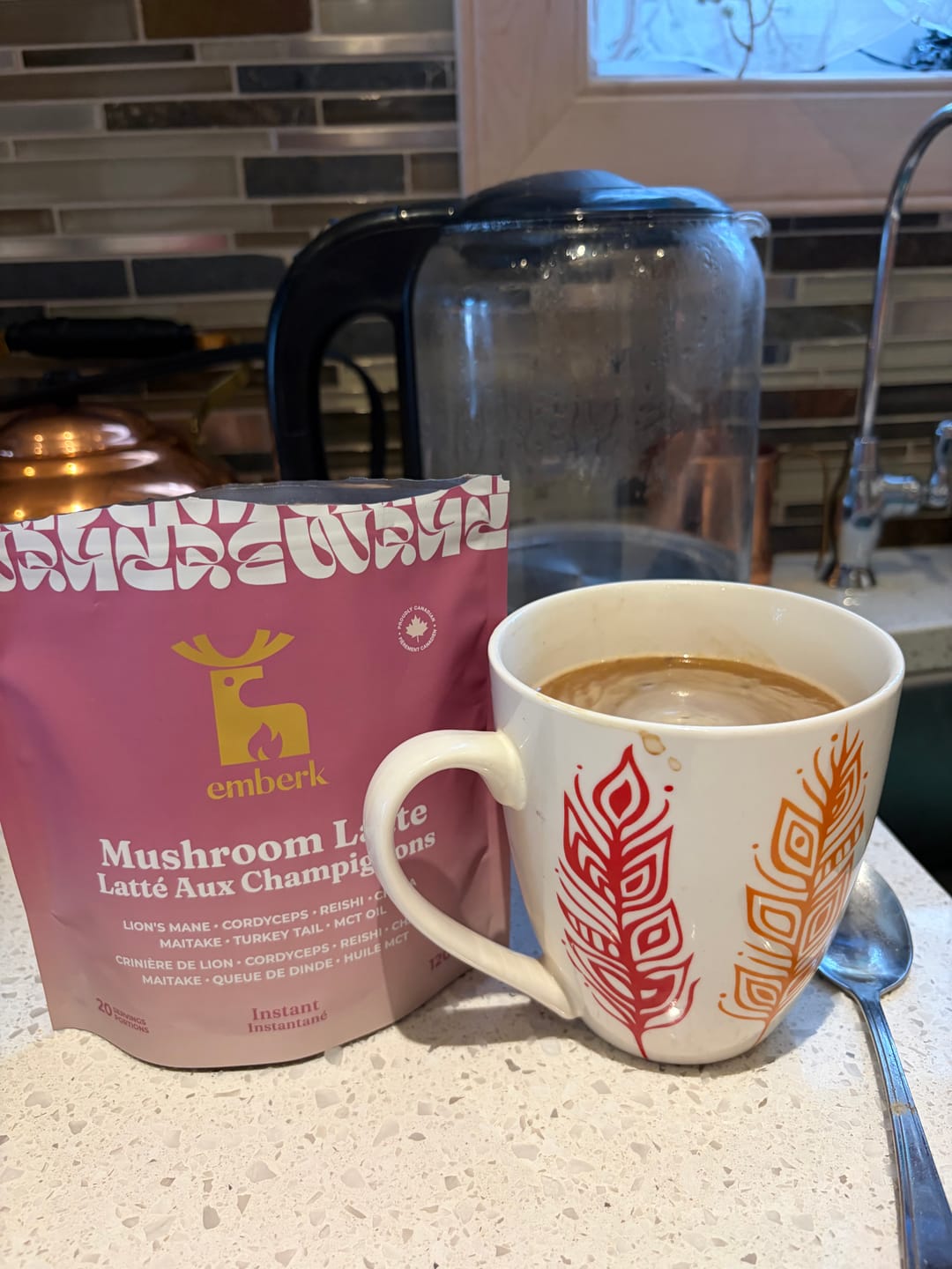 Customer photo review of Mushroom Latte