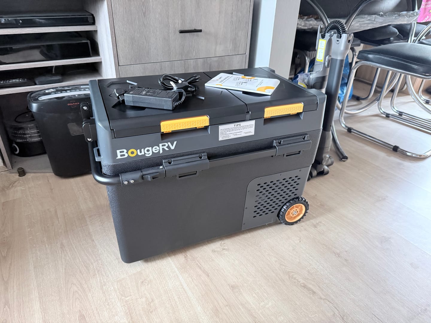 Customer photo review of BougeRV New CRD2 V2.0 49L Dual Zone 12V Portable Fridge Freezer