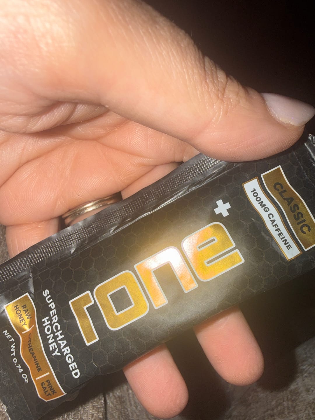 Customer photo review of 100mg Caffeine - Classic - SuperCharged Honey (20-Pack)