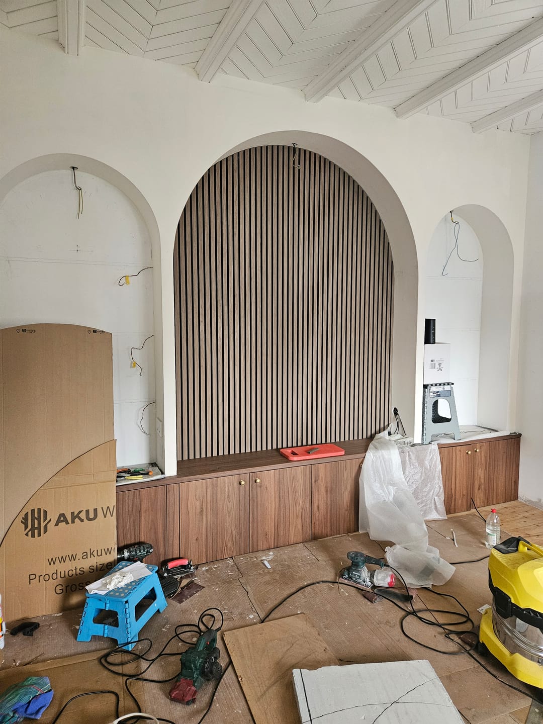 Customer photo review of Panneau acoustique en bois | Noyer | De première qualité