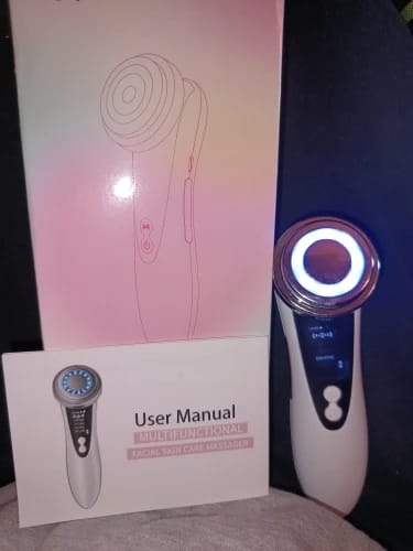 Customer photo review of Masajeador facial Ledterapia