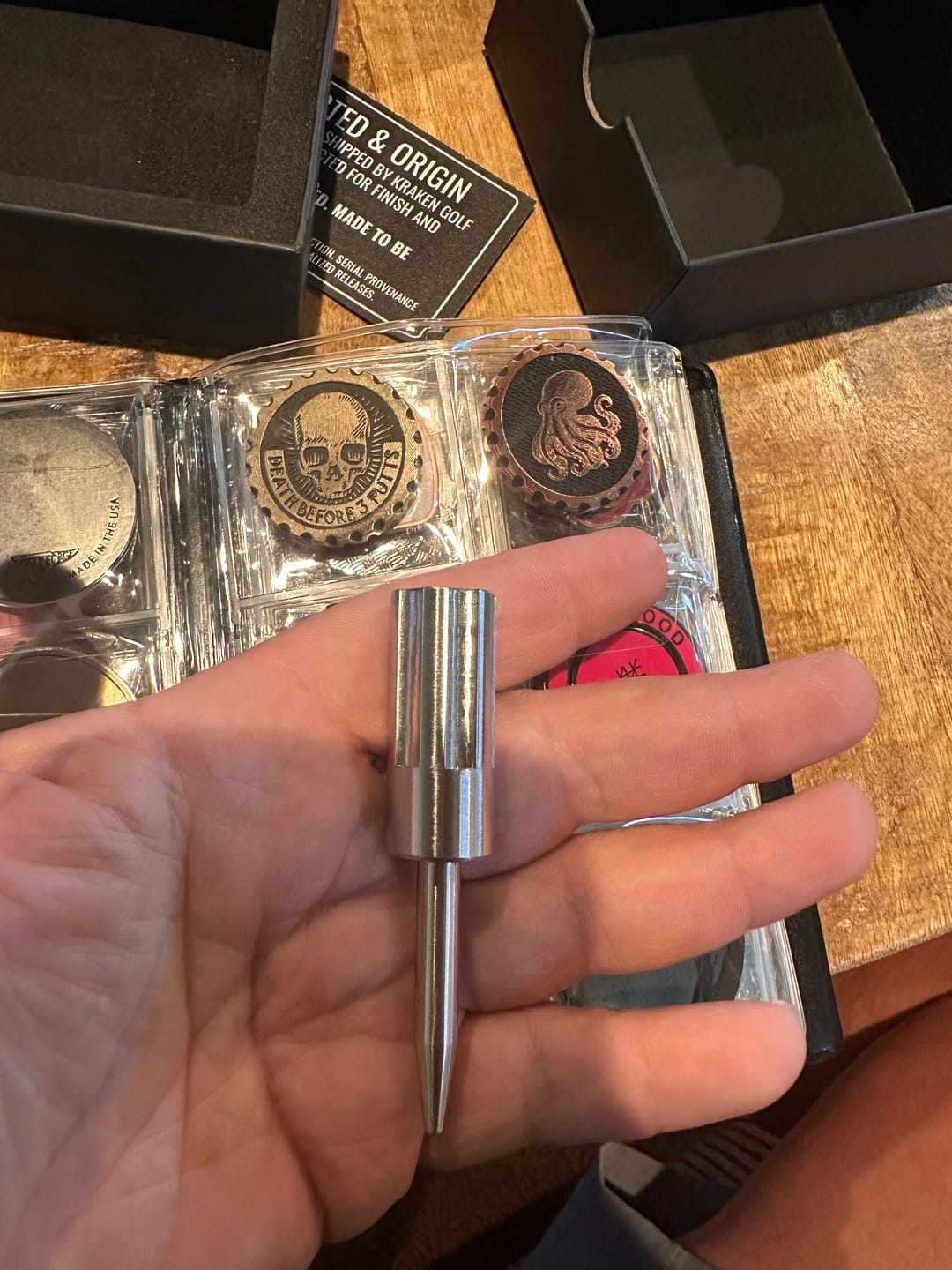 Customer photo review of Revolver Single Prong Divot Tool - Stainless Steel