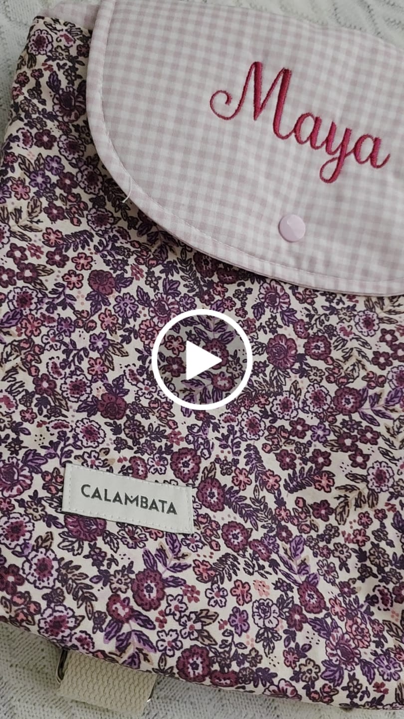 Customer video review of Mochila personalizada Carlota
