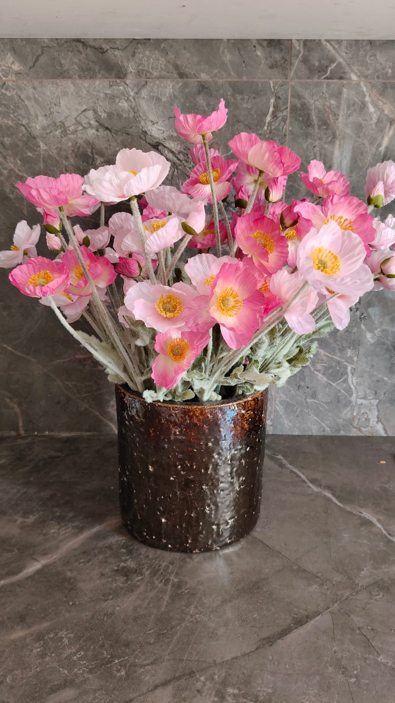 Customer photo review of Coquelicots - Mélange rose (10 tiges)
