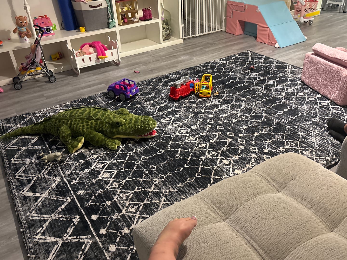 Customer photo review of Designer Relax Mat - 1.4" Thick Foam Base