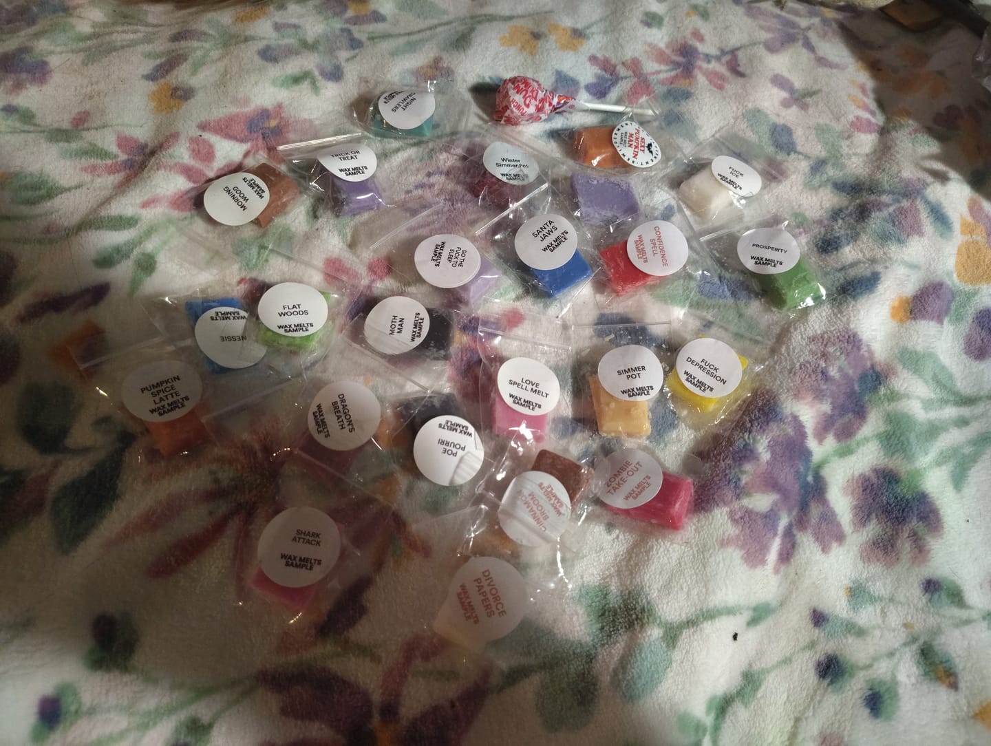Customer photo review of Wax Sample Pack! 12x Mini-Samples
