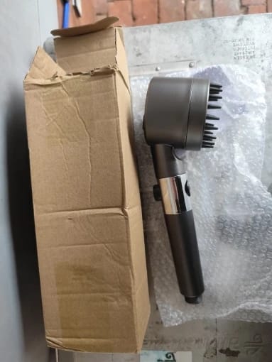 Customer photo review of Cabezal de ducha de alta presión con filtro