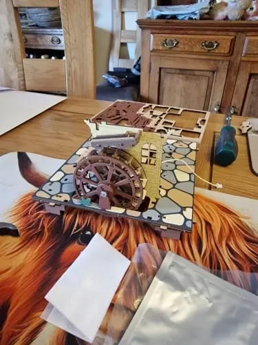 Customer photo review of Wooden Cuckoo Clock Kit – ROKR Mechanical Clock