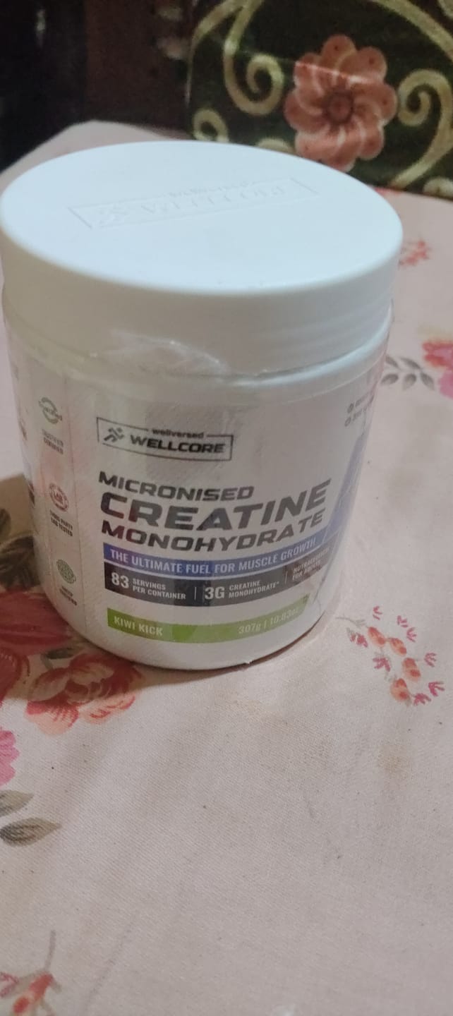 Customer photo review of Wellcore - Pure Micronised Creatine Monohydrate | Kiwi Kick (307g, 83 servings)