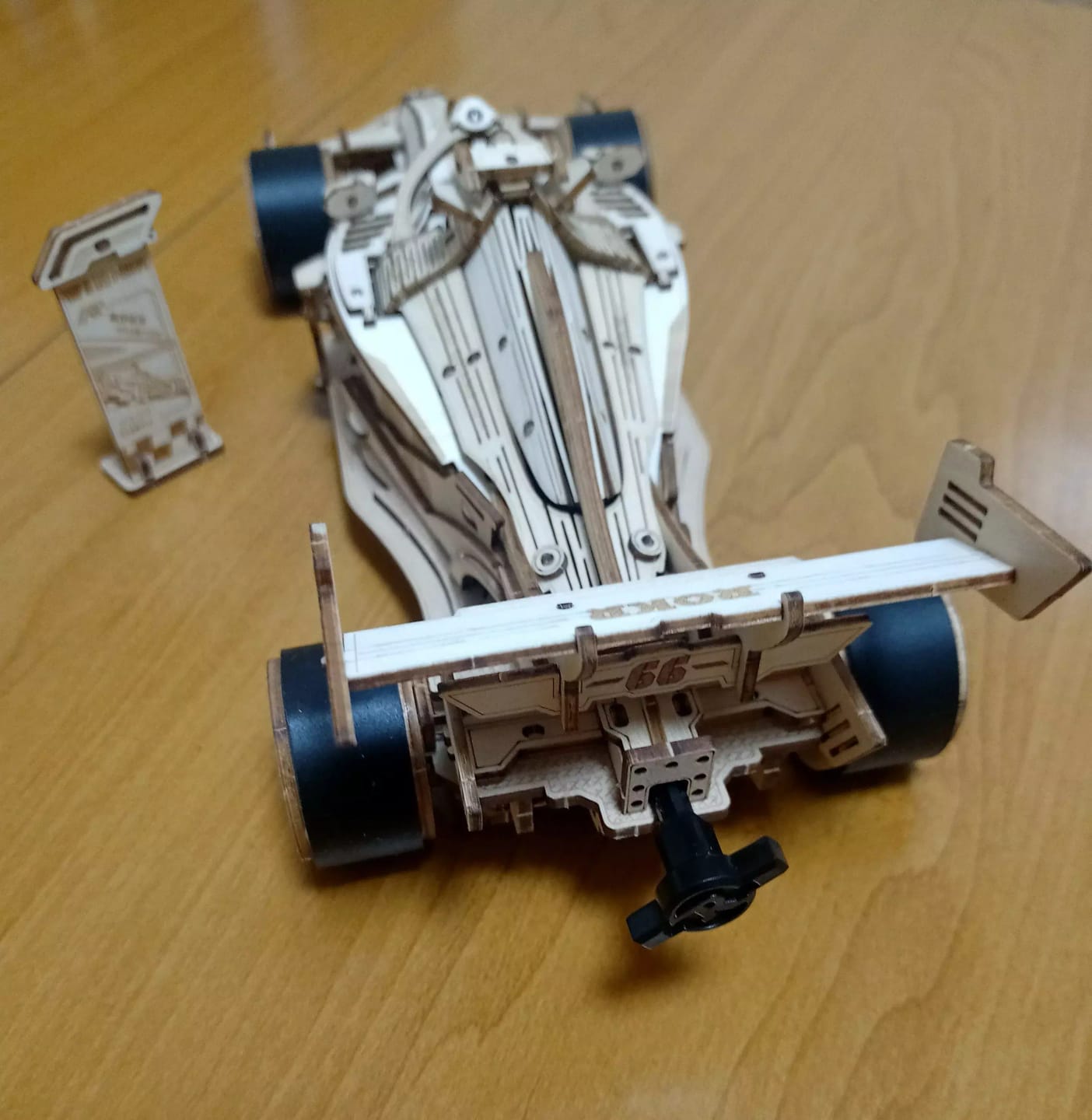 Customer photo review of ROKR Racing Car 3D Wooden Puzzle