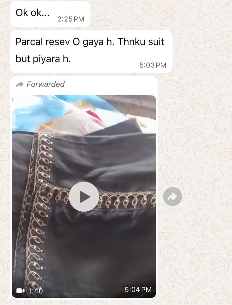Customer photo review of Noir & Noor | Black 3 Piece Suit with Silver Zari Embroidery and Sheer Dupatta