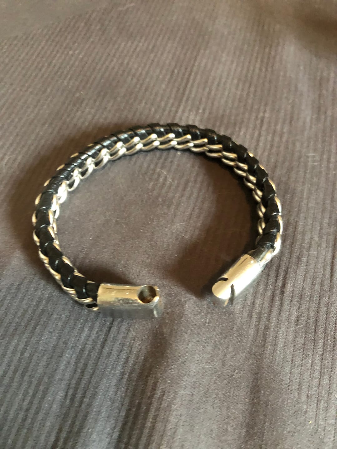 Customer photo review of Lederarmband "Steel"