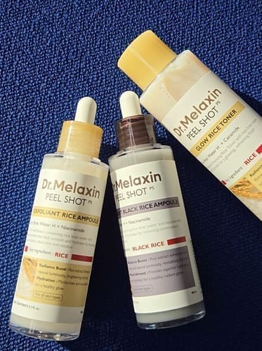 Customer photo review of Peel Shot Glow Black Rice Ampoule