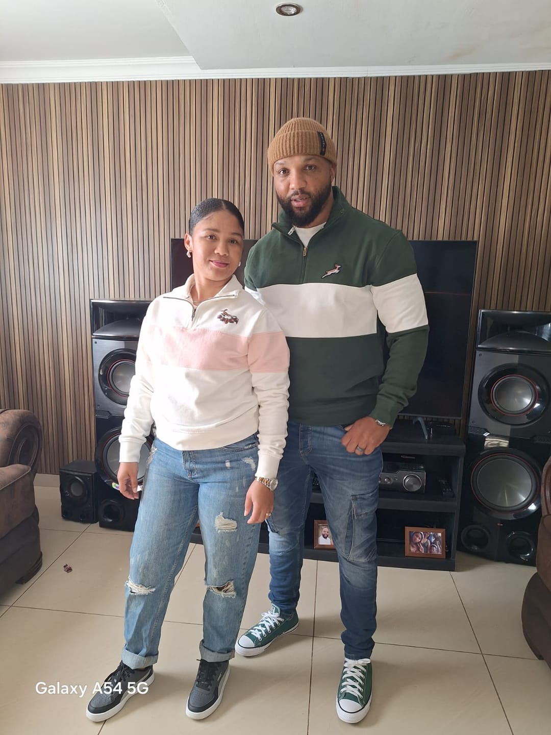 Customer photo review of Springboks Classic Hoop Quarter Zip-OS Green