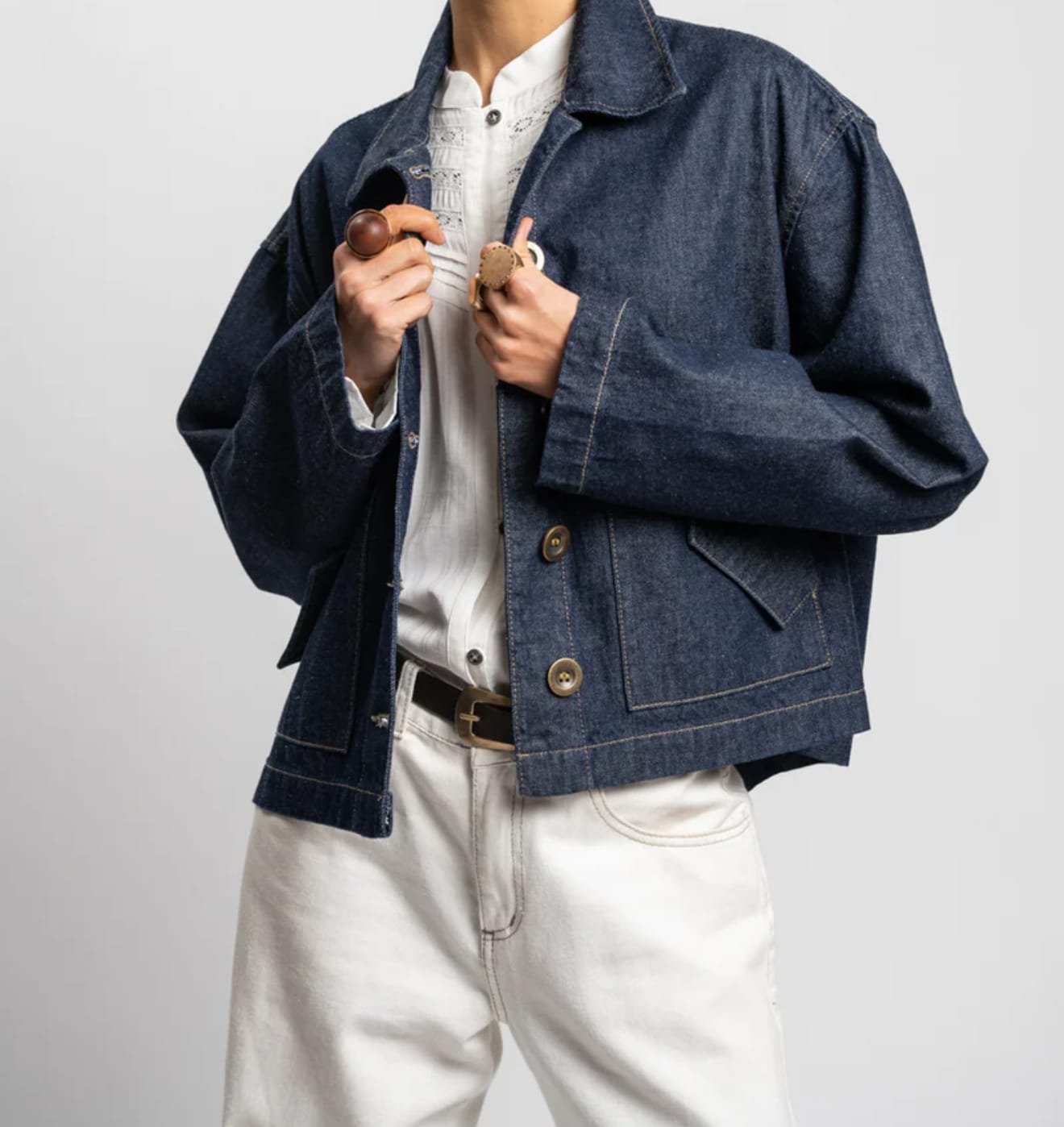 Customer photo review of CHAQUETA AMAYA J azul R