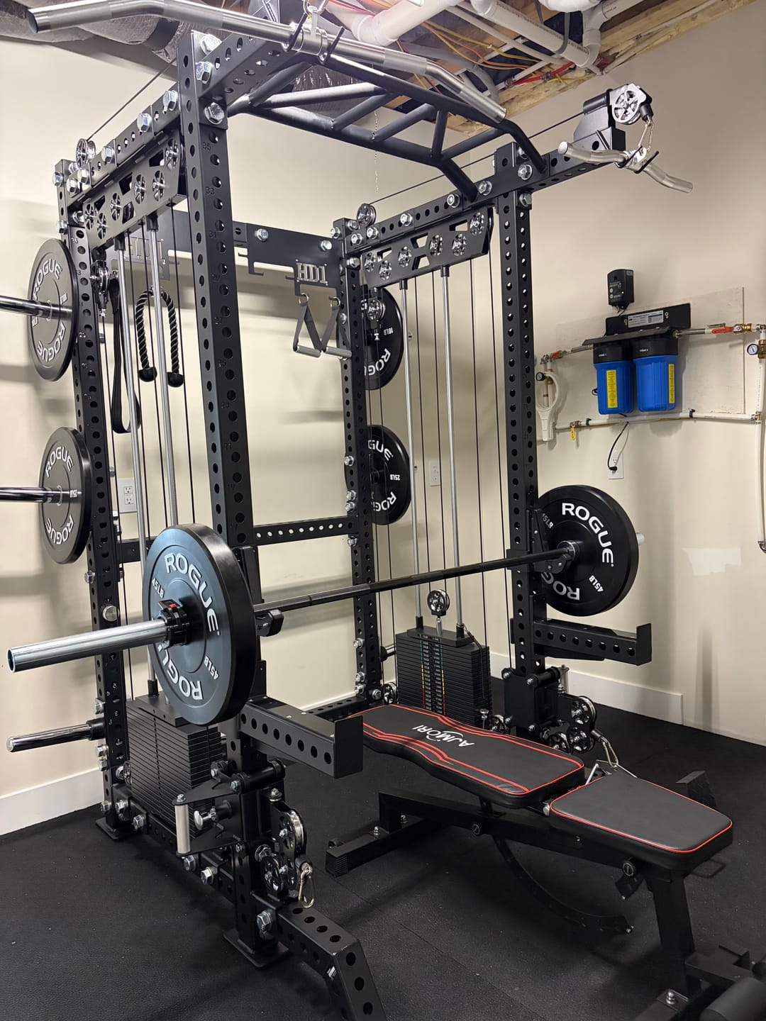 Customer photo review of HD1 Squat Rack Functional Trainer