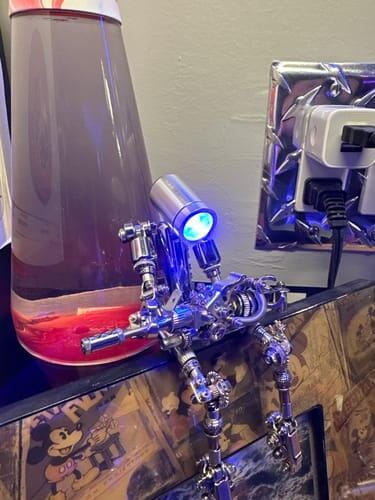 Customer photo review of Terminator M 3D Metal Puzzle – Premium Poseable Robot with LED Light