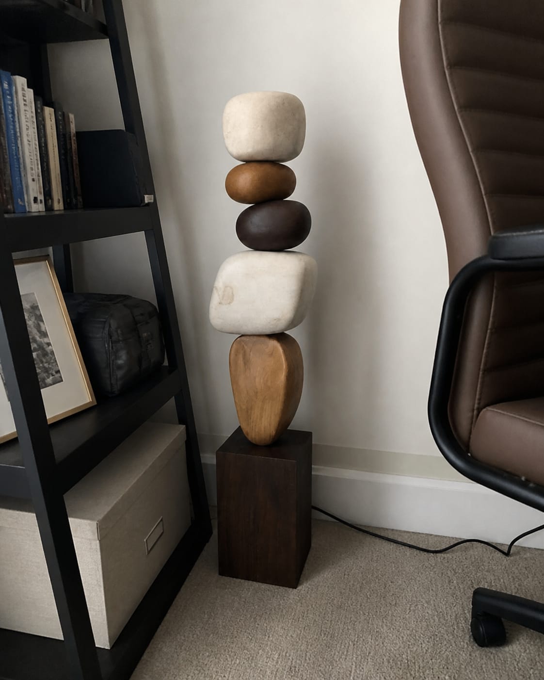 Customer photo review of Large Wood Sculpture | Ascent Vessel