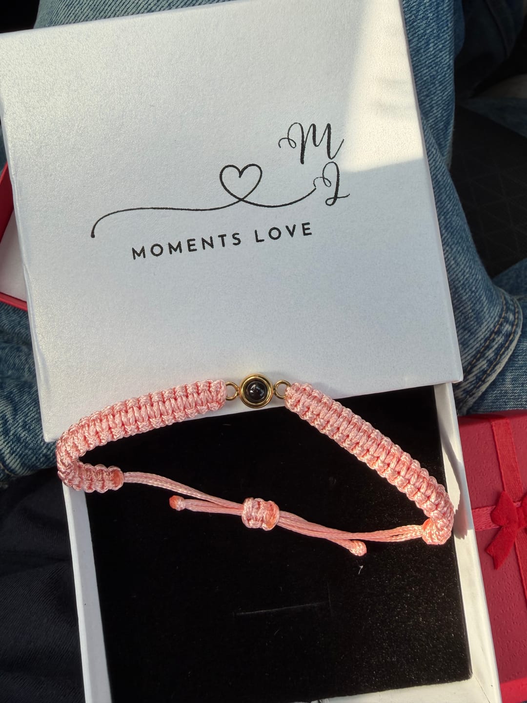 Customer photo review of Pulsera con foto personalizada de proyección