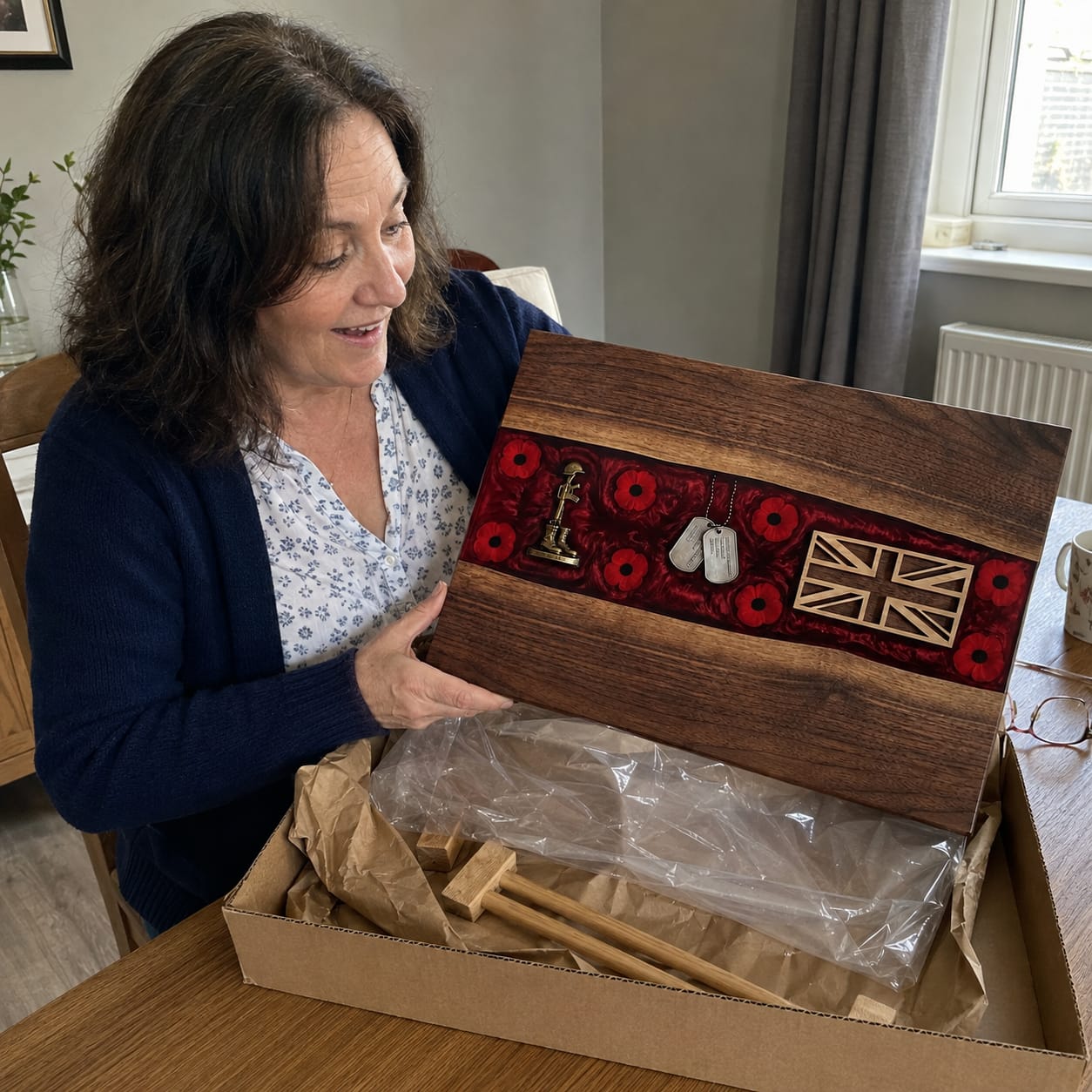 Customer photo review of UK Military Cutting Boards