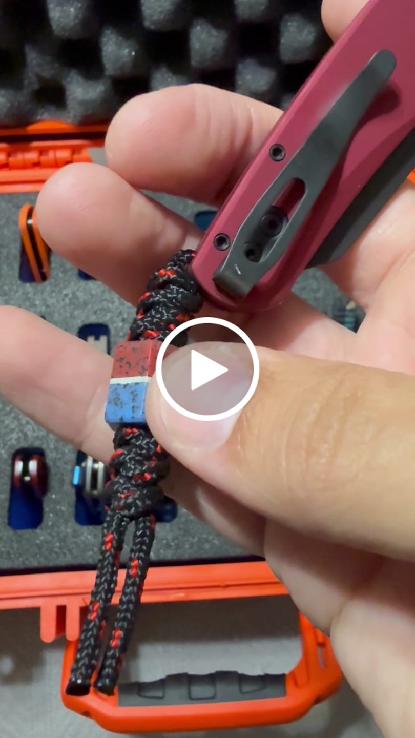 Customer video review of NET Hex Lanyard Bead - Red, White, & Blue